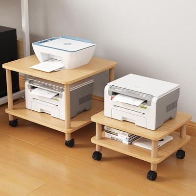 打印机置物架落地可移动多层托架家用复印机桌下放置收纳架子底座