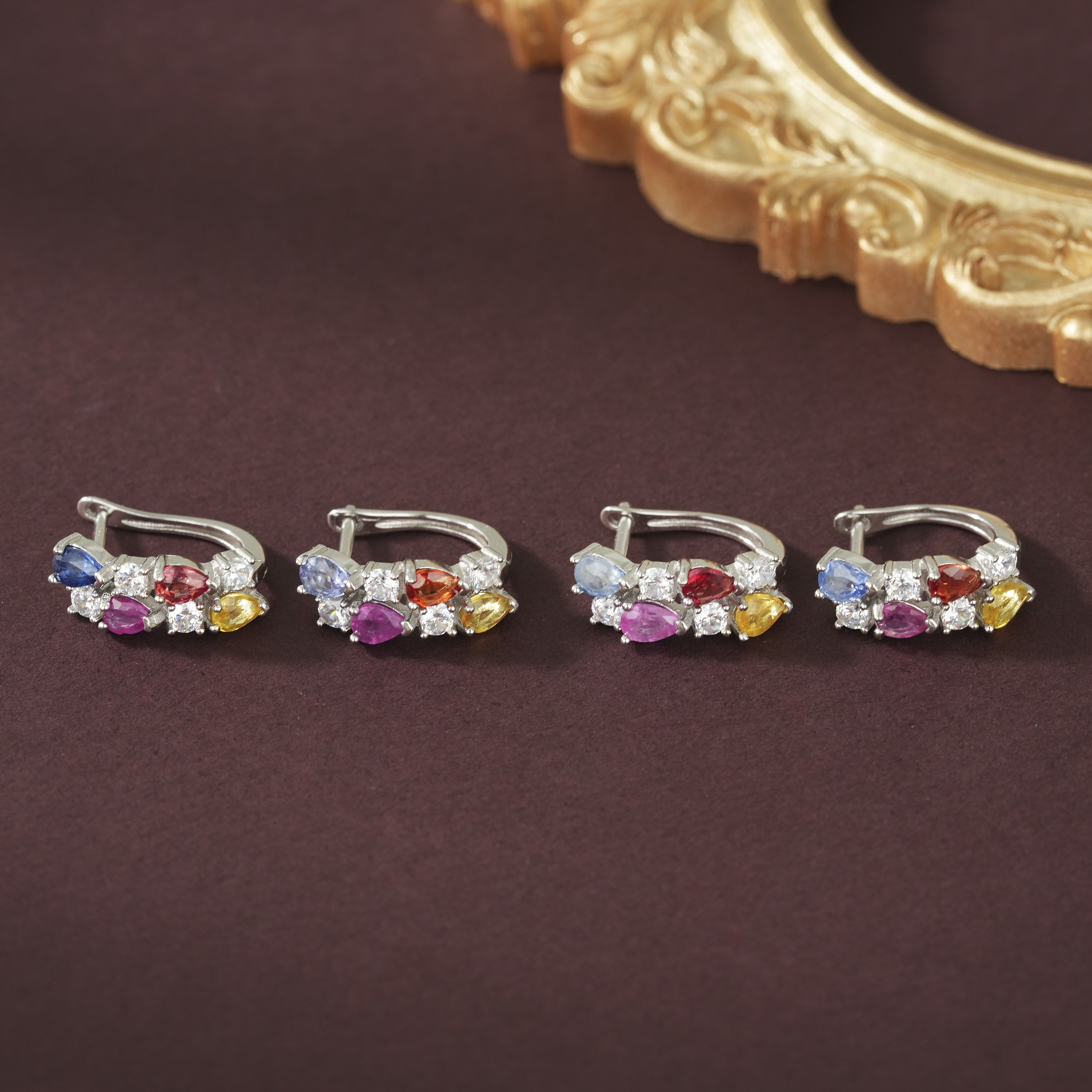 云上叙20 DS20887 彩蓝宝耳扣-多样性发其一（甄选）,珠宝/钻石/翡翠,耳饰,淘宝优惠券,粉丝福利购,淘宝优惠卷