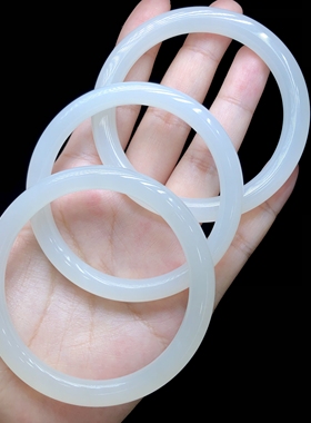 云上叙12 DS52743-和田玉手镯-多样性发其一-7.5mm （甄选）