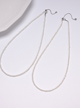 云上叙24 DS24325-淡水珍珠项链-多样性发其一-3mm+（甄选）
