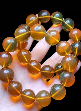 【云上叙】琥珀单圈手串-多样性发一件-17mm-V24283-E（商城）