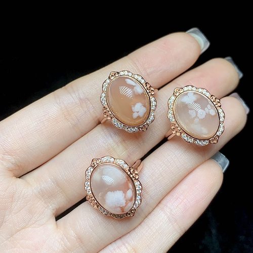 S925银玛瑙戒指-多样性发一件-13*9mm-V53073-E（商城）