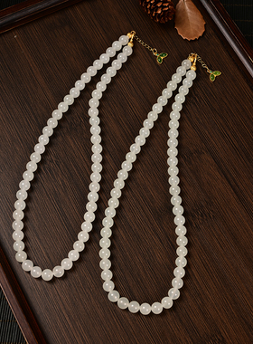 云上叙29 DS16841-和田玉项链-多样性发一件-约7.5mm（甄选）