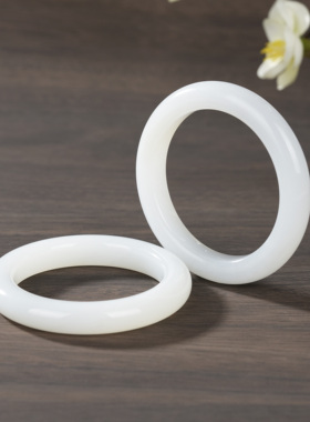 云上叙28 DS00721 -和田玉手镯—多样性发一件-10x8mm（甄选）