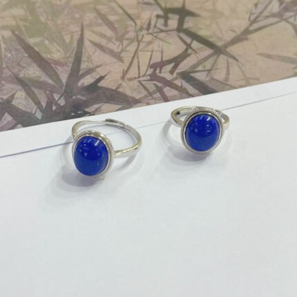 云上叙7 DS37064 青金石戒指-多样性发一件-11.5x9.5mm（甄选）