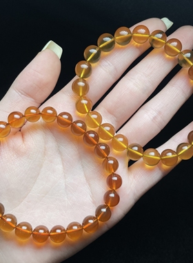 【云上叙】琥珀单圈手串—多样性发一件-7.5mm-V38178-E（商城）