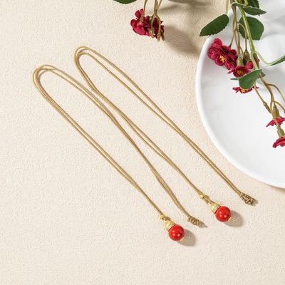 云上叙17 DS81410 朱砂吊坠-多样性发其一-11mm（甄选）