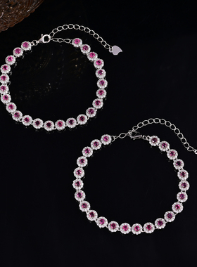 云上叙20 DS46834 红宝石手链-多样性发一件-2mm+（甄选）