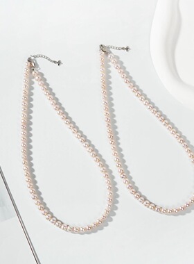 云上叙10 DS96064-S925银珍珠项链-多样性发一件-5mm（甄选）