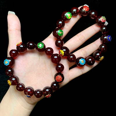 云上叙20 DS73939 血珀单圈手串多样性发其一-10.5-12mm（甄选）