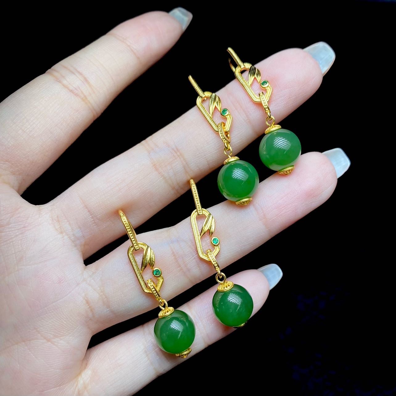 云上叙22 DS34867 和田玉耳钩-多样性发其一-约10mm（甄选）,珠宝/钻石/翡翠,耳饰,淘宝优惠券,粉丝福利购,淘宝优惠卷