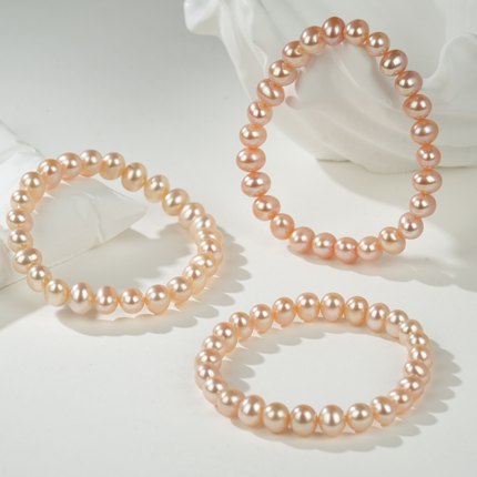 云上叙14 DS69621-淡水珍珠手串—多样性发一件-约7mm（甄选）