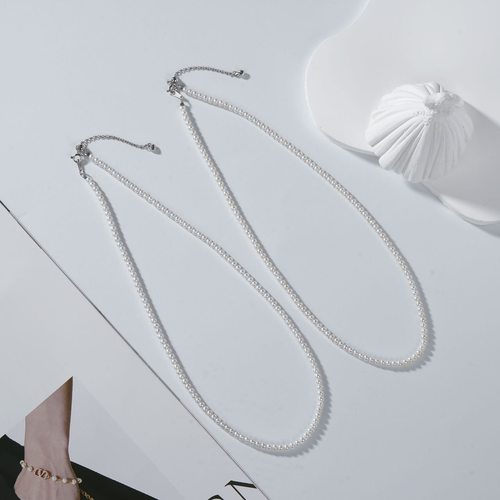 云上叙S925银淡水珍珠项链-多样性发一件-3mm-V61416-E（商城）