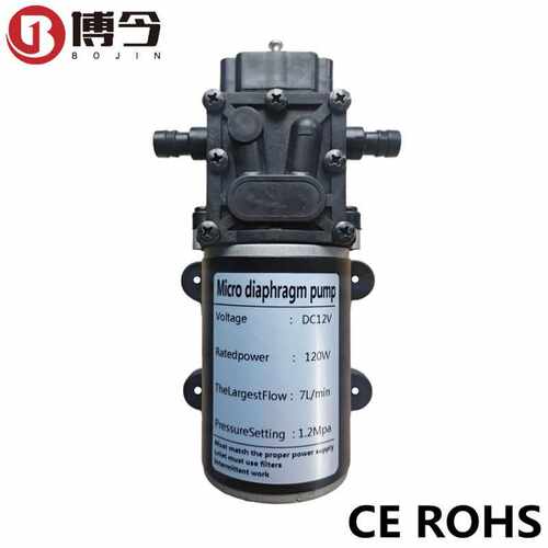 12V18V24V36V48V120W水管打压器隔膜泵7L自吸泵喷雾隔膜水泵直流