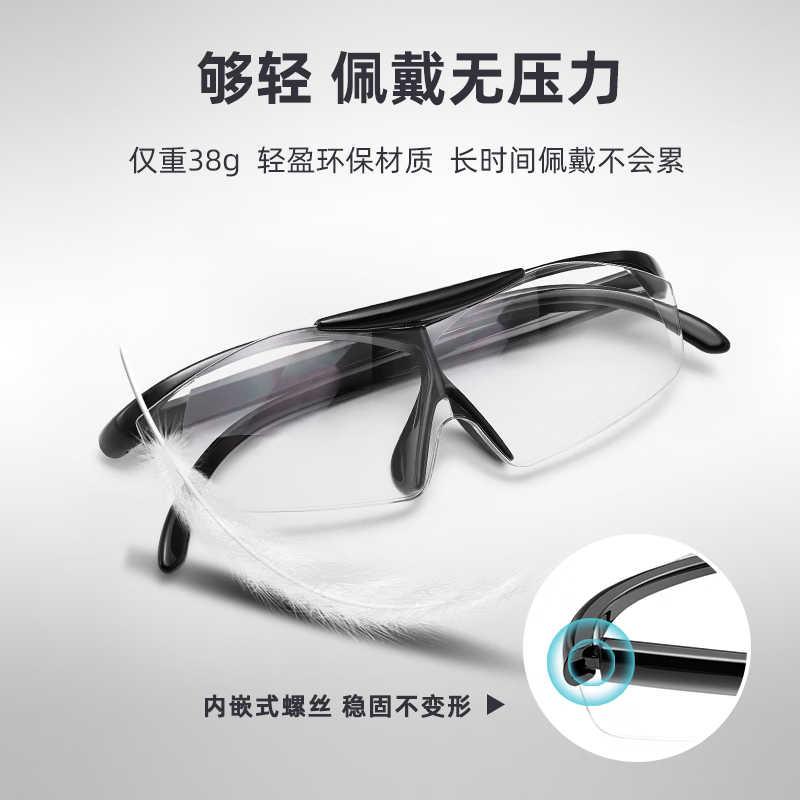 头戴式眼镜式放大镜老人看书阅读高清高倍手机放大眼镜可上翻