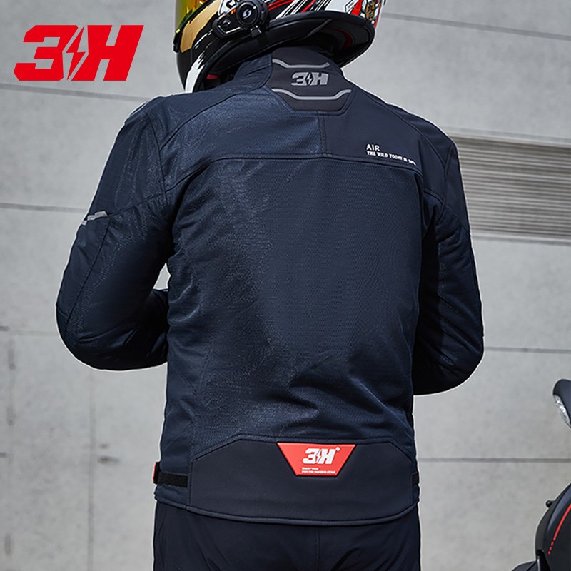 3h骑行服摩托车男夏季磐石机车赛车服骑行装备透气防摔骑士服防护