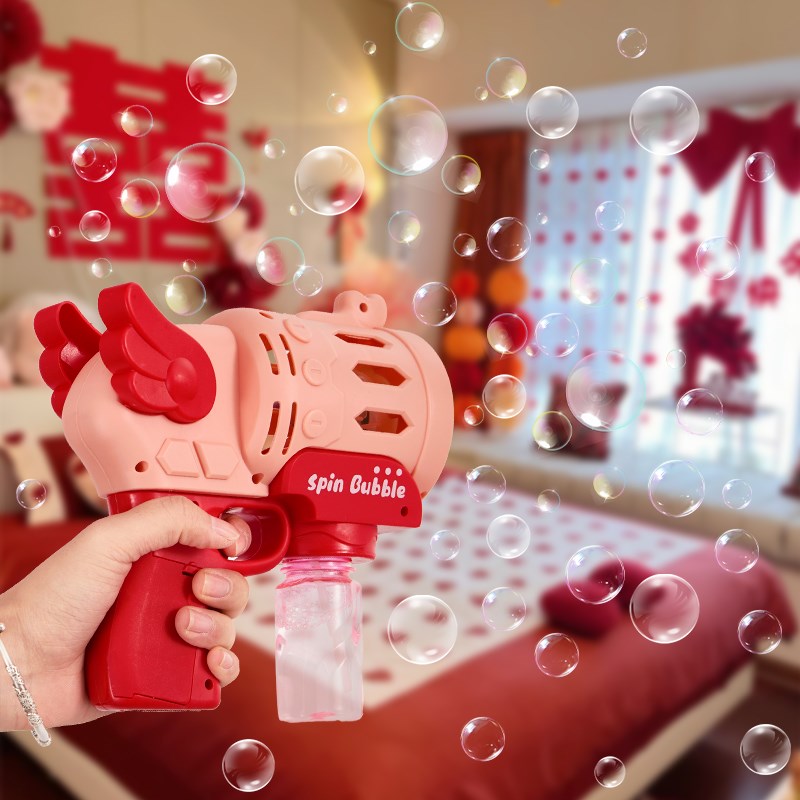 泡泡机婚礼礼花婚纱氛围草坪拍照订婚道具结婚礼炮接亲手持泡泡枪