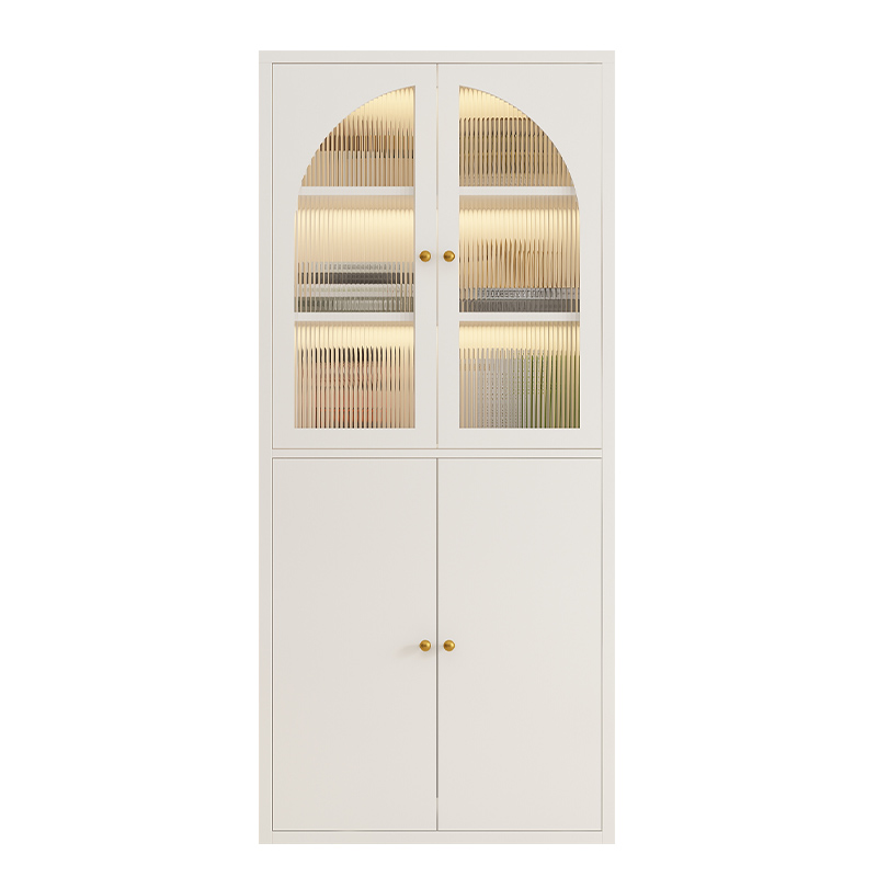 书架落地客厅铁艺防尘手办玩具收纳柜置物架储物家用儿童靠墙书柜