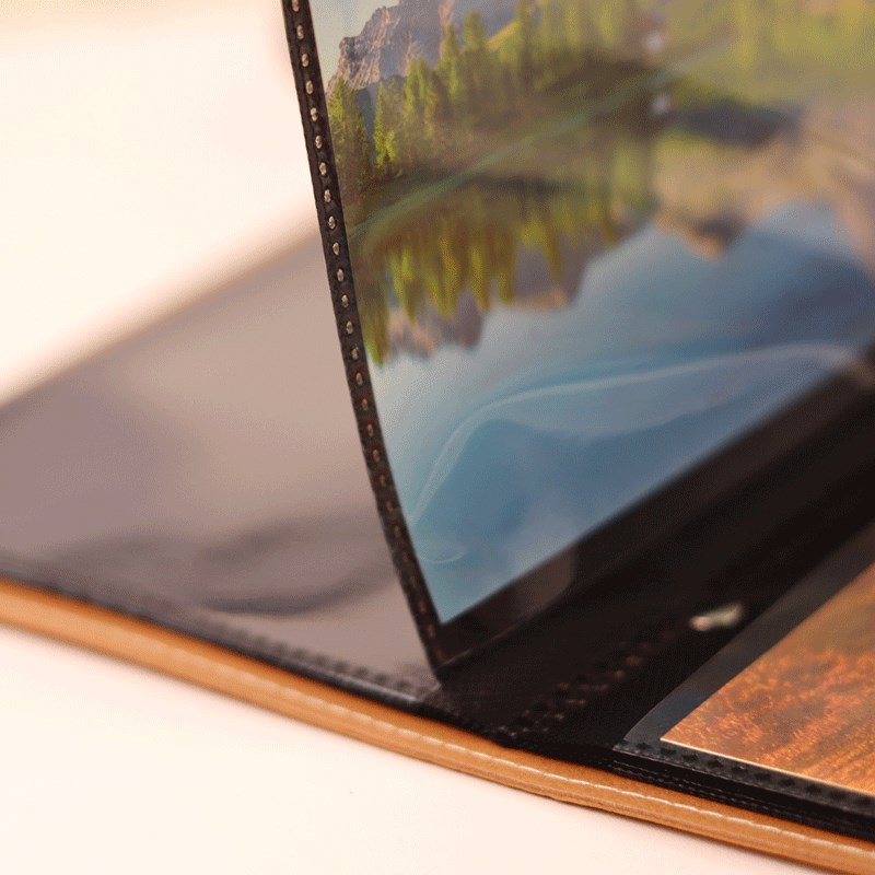 简约黑底6寸4R相册5R影集7寸相簿明信片收藏本生写册定制logo礼物