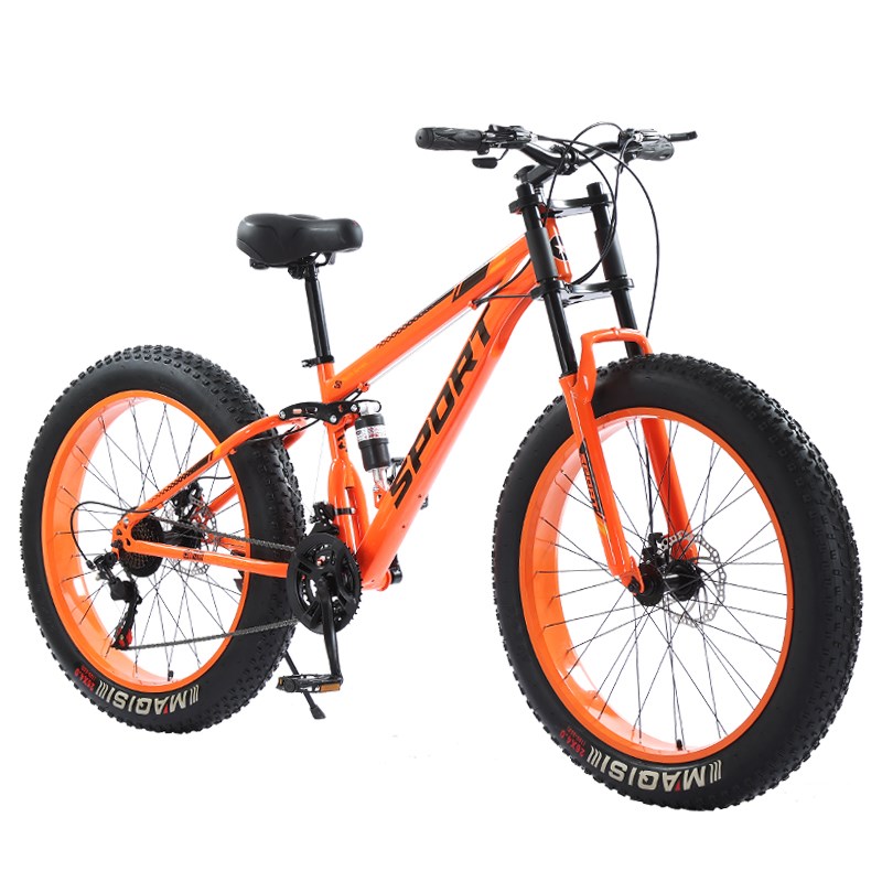 20/26/24山地自行车成人越野沙滩雪地车大轮胎男/女式学生变速车