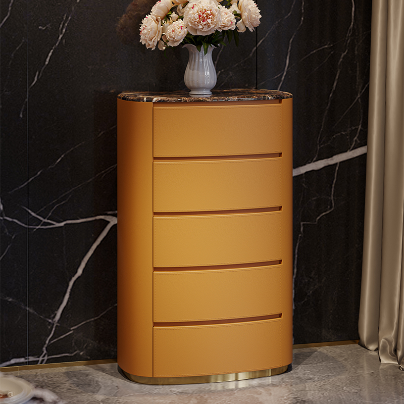 轻奢五斗柜意式现代简约时尚定制抽屉四六储物斗橱卧室收纳柜