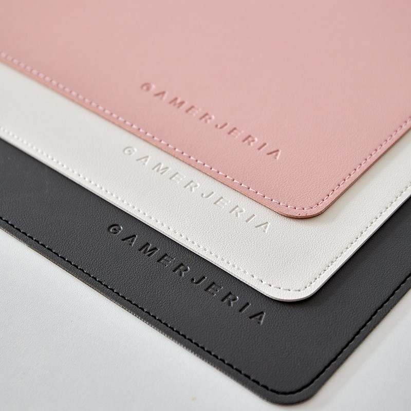 鼠标垫超大号高级感皮革电脑桌垫办公室桌面键盘书桌垫子桌布定制