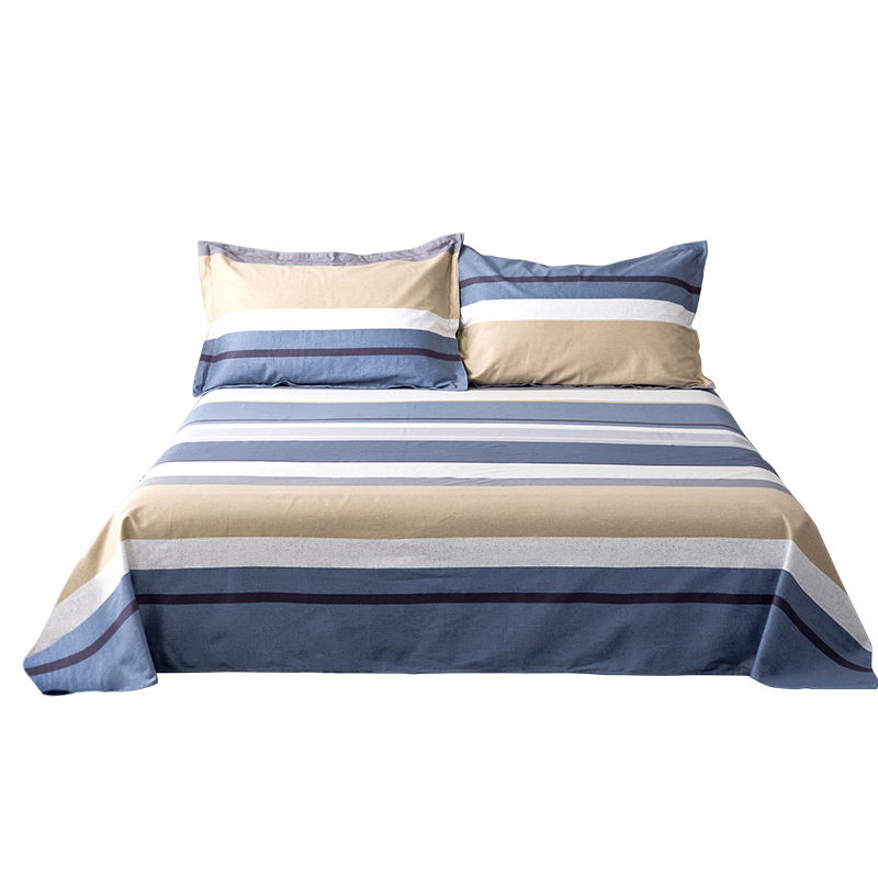 加厚100全棉床单单件双人1.5m米单子被单枕套2三件套1.2单人