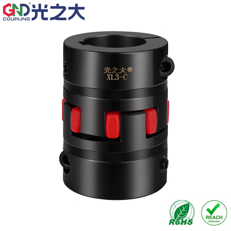 光之大 XL星型弹性联轴器 大扭矩梅花型 油泵电机连接器 弹性顶丝