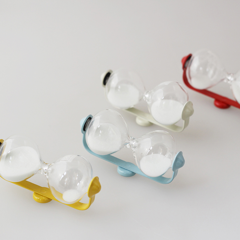 稻谷藏库DULTON 磁铁磁吸沙漏计时器 多色冰箱贴摆件 3分钟180秒