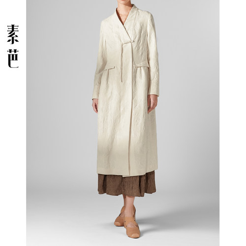 层次感设计时尚叠襟风衣
