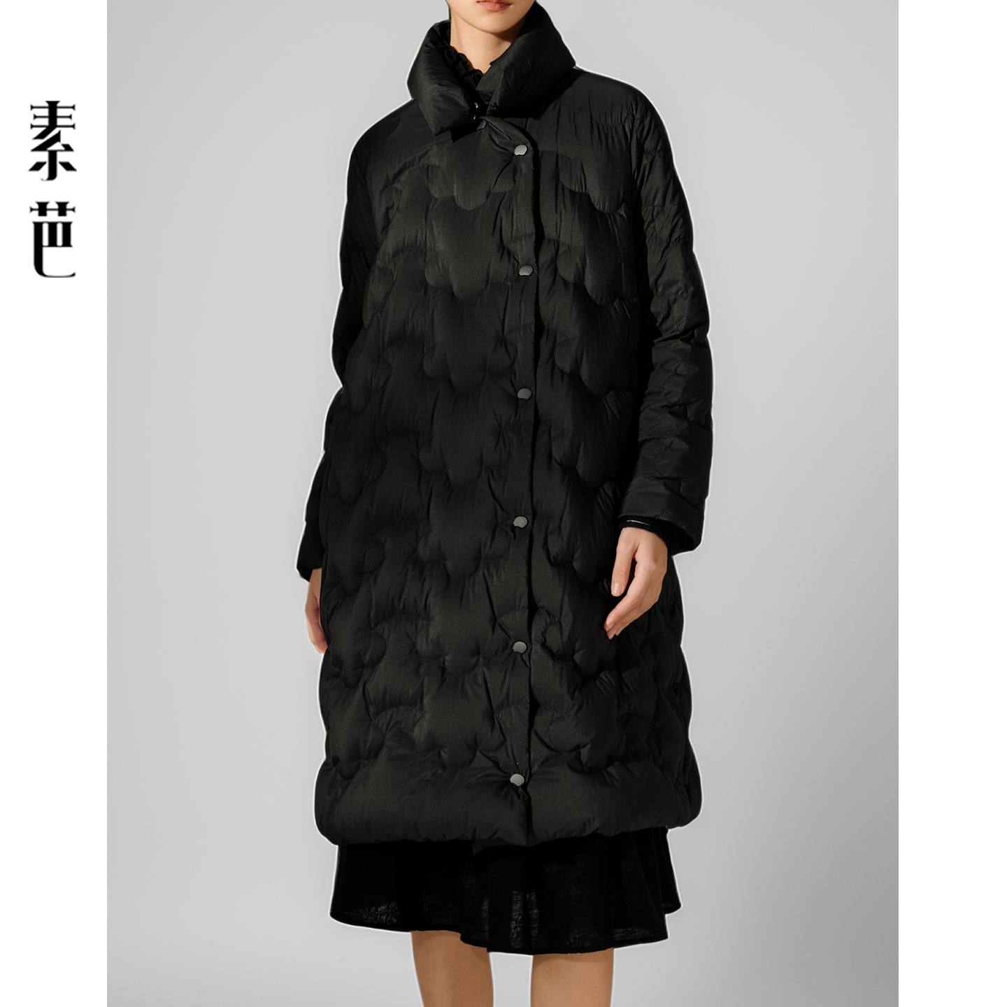 素芭云感暖意立领羽绒服