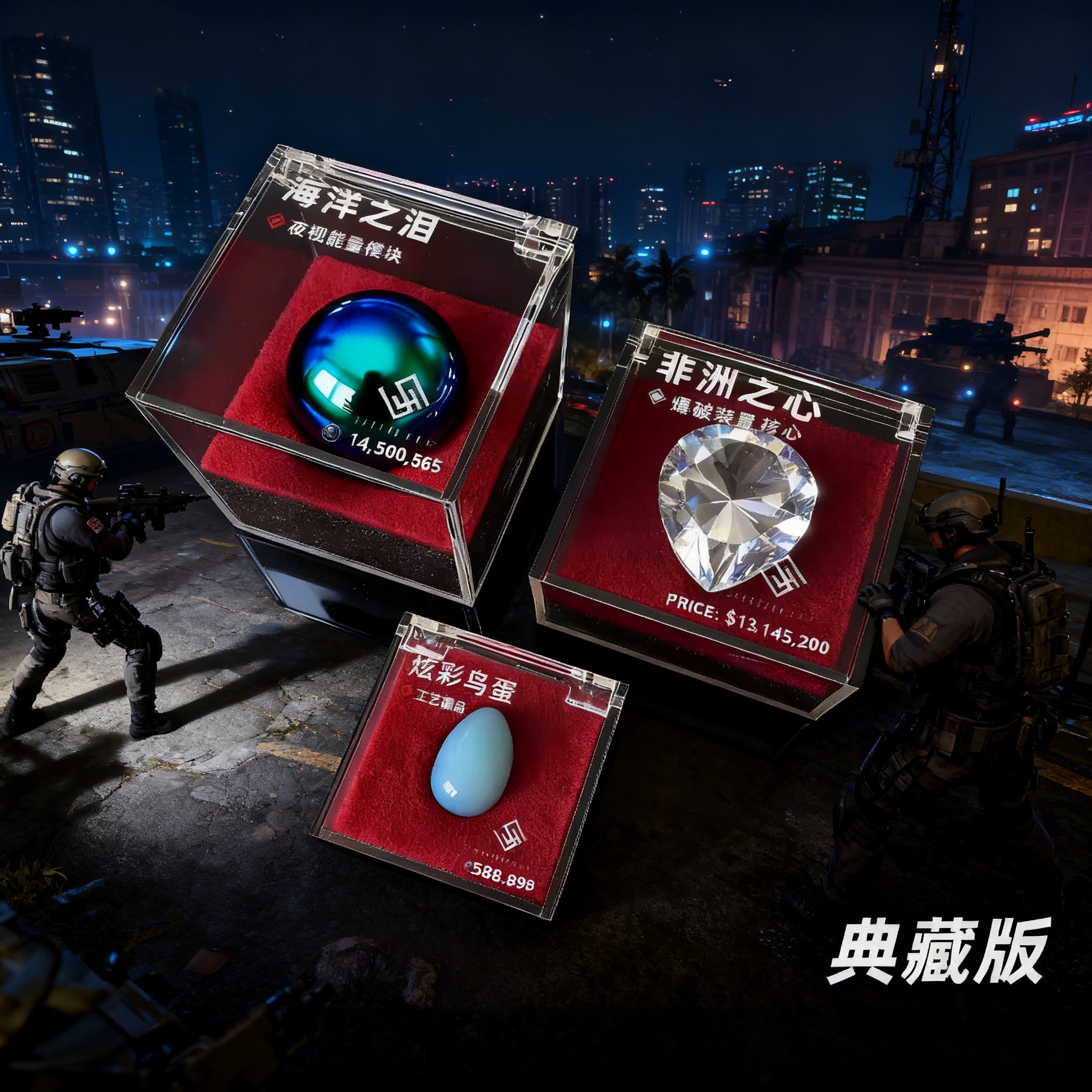 非洲之心炫彩鸟蛋三角洲行动1比1复刻大红模型游戏周边摆件玩具