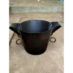 出水桶双人抬铝水堡铁桶舀铝水桶勺铁水浇铸勺汤勺浇包压铸机配件