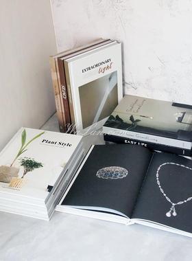 29CM簡約現代黑白灰裝飾真書 樣板房家居展廳精裝可翻頁道具書