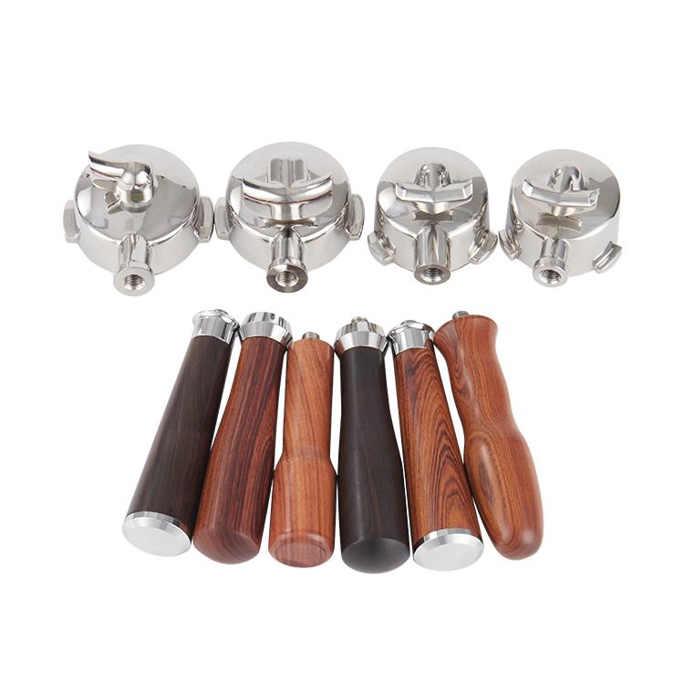 德龙/格米莱/迈拓/东陵/铂富/咖啡机实木有底手柄通用51.54.58MM