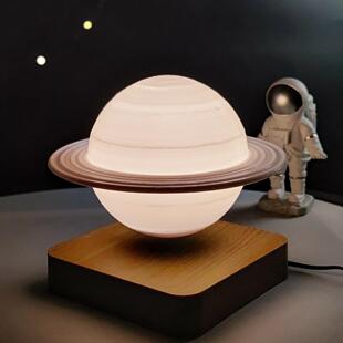 悬浮月球灯土星磁浮星球月亮行星3D打印礼物卧室摆件氛围灯台灯