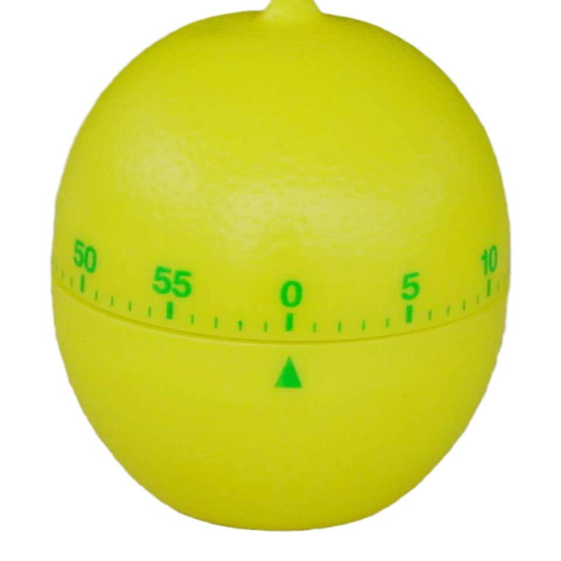 60分钟机械上链条定时器 小柠檬造型厨房烹饪时间提醒器多种款式