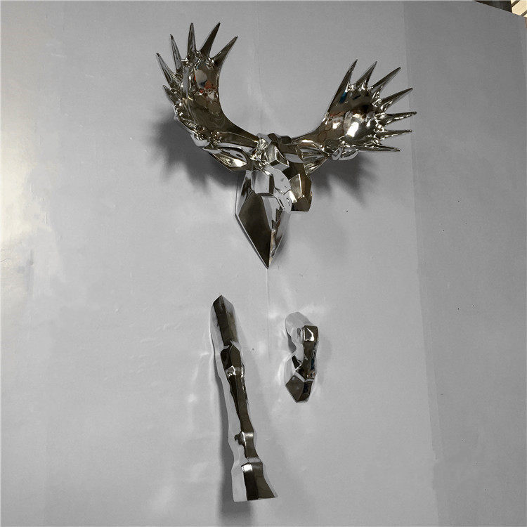 酒吧会所玄关过道墙面背景装饰驼鹿头壁挂饰3D模型艺术品轻奢风,模玩/动漫/周边/娃圈三坑/桌游,文化/体育周边,淘宝优惠券,粉丝福利购,淘宝优惠卷