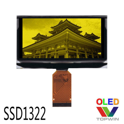 2.7英寸oled液晶128x64黄色12864黄光模块2864ASYIG01厂家sd1322