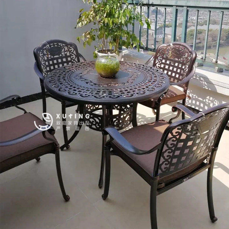 户外铸铝桌椅组合金属庭院露天室外别墅花园桌子阳台休闲铁艺家具,模玩/动漫/周边/娃圈三坑/桌游,文化/体育周边,淘宝优惠券,粉丝福利购,淘宝优惠卷
