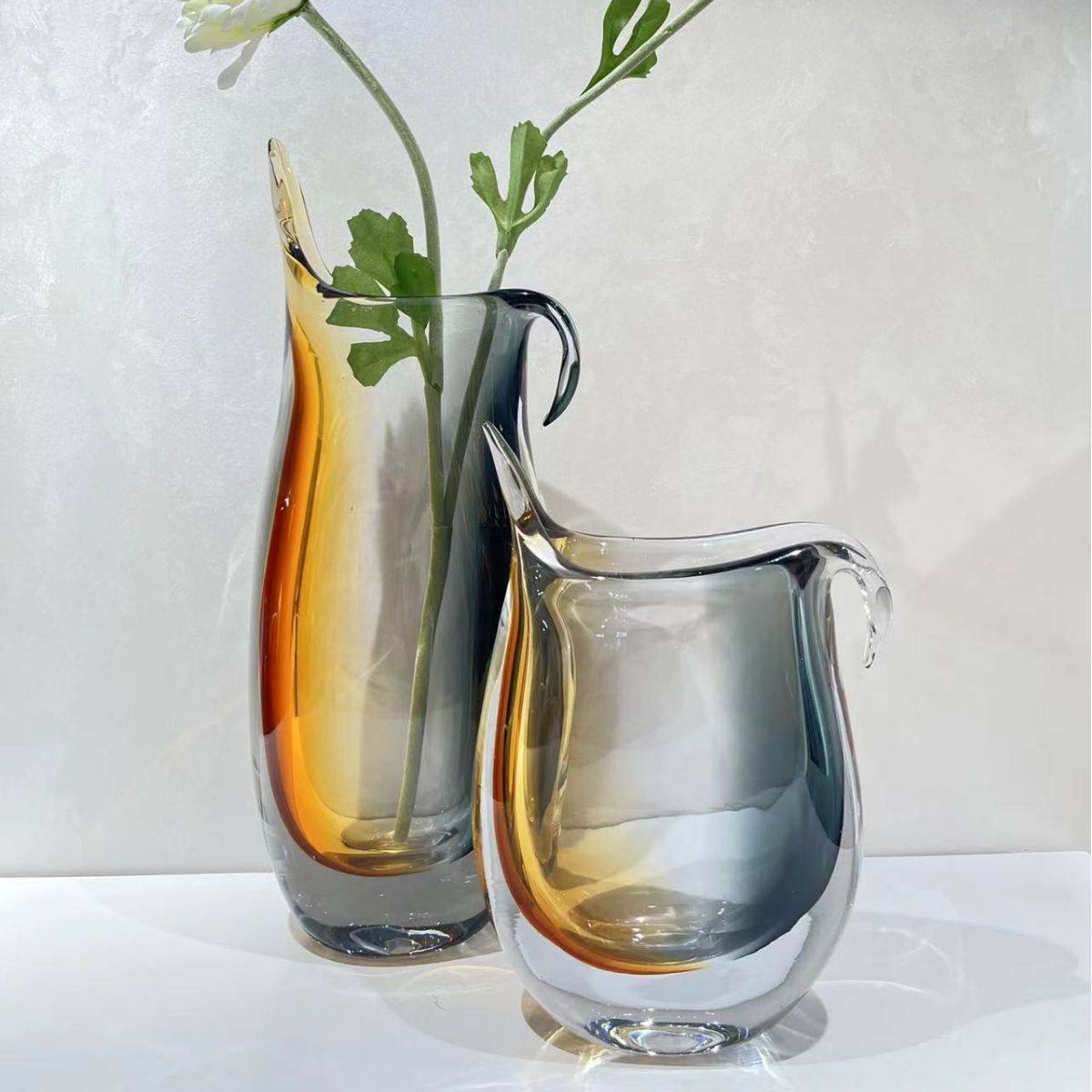 轻奢水晶琉璃玻璃花瓶酒店客厅插花玫瑰百合鲜花装饰琉璃花器摆件,模玩/动漫/周边/娃圈三坑/桌游,文化/体育周边,淘宝优惠券,粉丝福利购,淘宝优惠卷