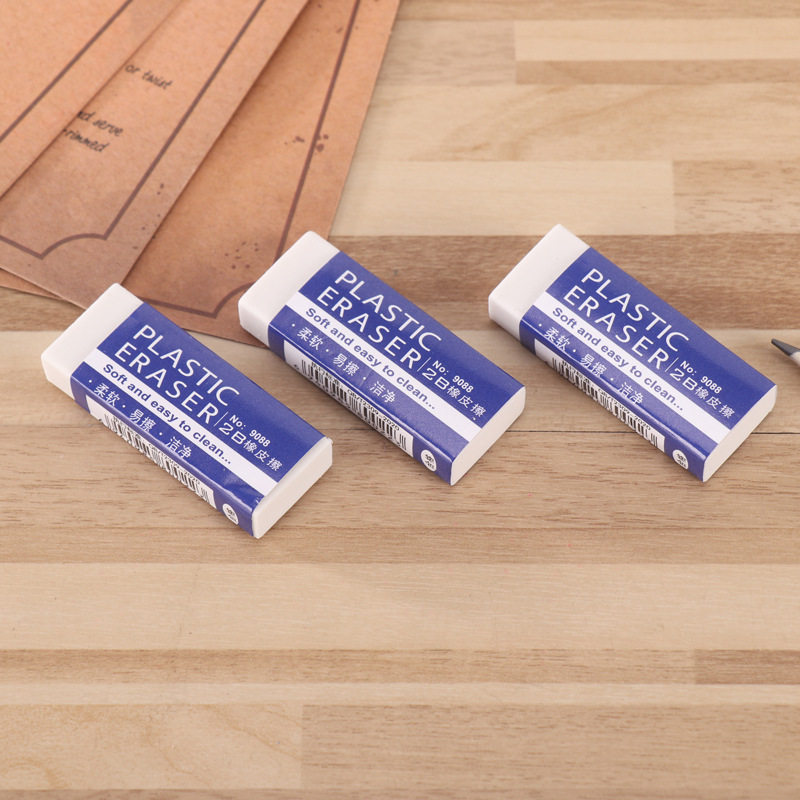白色橡皮擦2B铅笔书写大号橡皮长方形儿童橡皮办公学生橡皮擦学习
