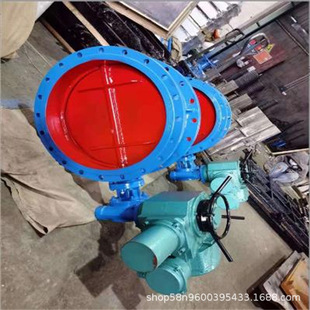 高温热风烟道风量调节阀 电动法兰通风蝶阀 DN1200 2.5C D941W