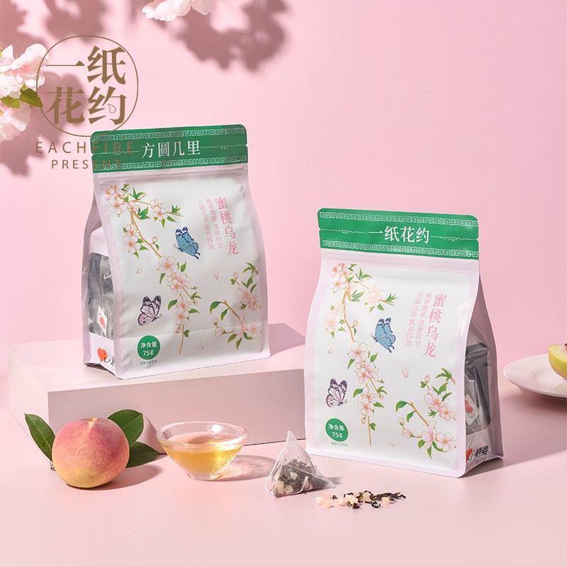 一纸花约蜜桃乌龙茶白桃乌龙茶花果袋泡茶叶水果茶小包装冷泡茶