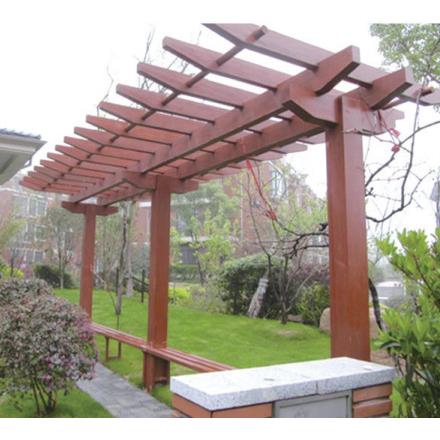 小区凉亭防腐木防雨遮阳休闲装饰按需求颜色尺寸源头厂家户外廊架