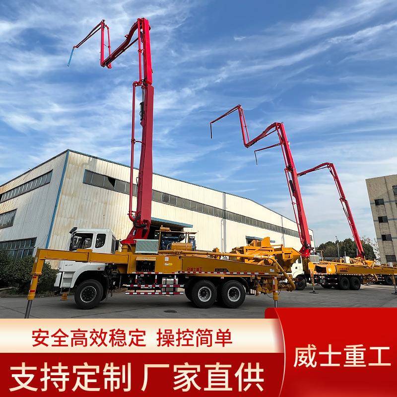 湖南长沙混凝土搅拌44米泵机输送车天泵搅拌站源头工厂