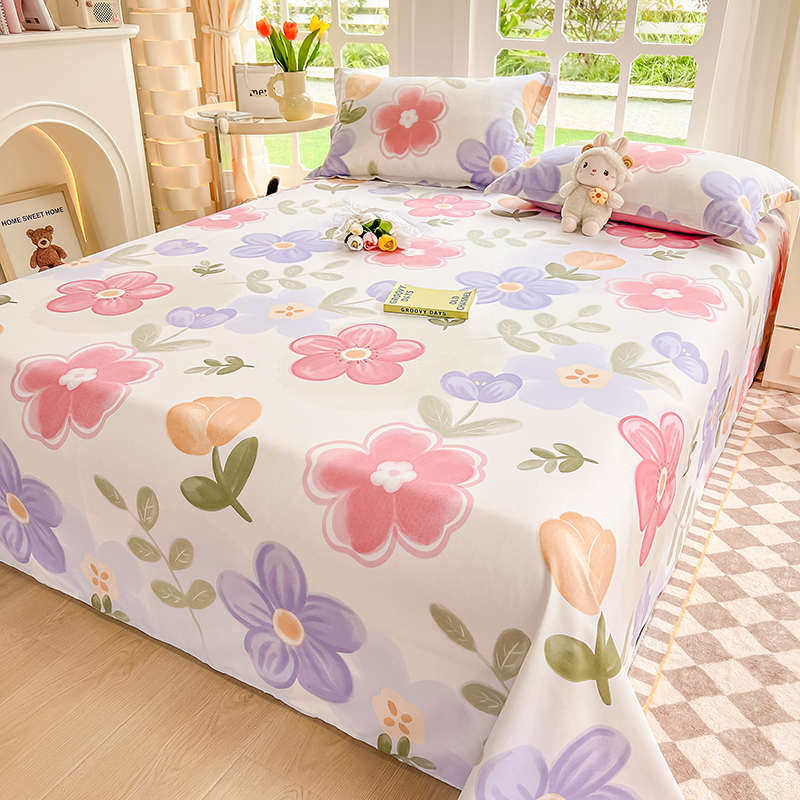 纯棉床单单件100全棉学生宿舍单人加厚水洗棉被单一米五儿童新款,床上用品,床单,淘宝优惠券,粉丝福利购,淘宝优惠卷