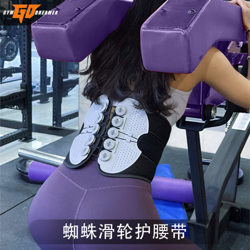 健身无极微调滑轮运动护腰