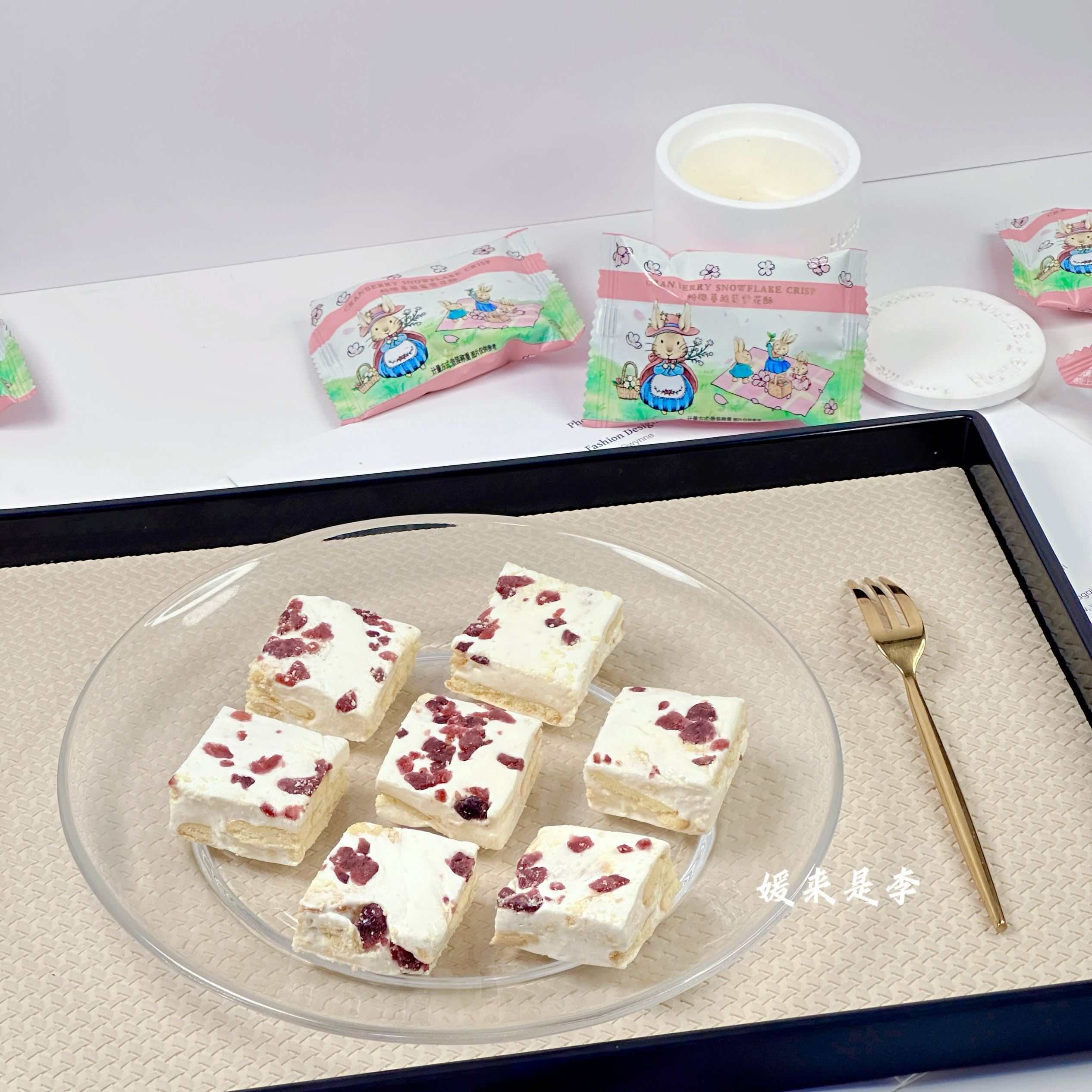 潘多拉日记粉樱蔓越莓雪花酥奶芙优质结婚喜糖果休闲零食散装小吃