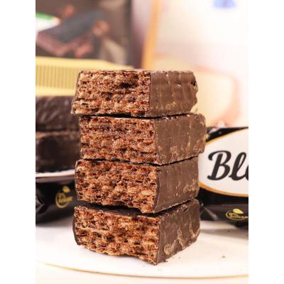 俄罗斯原装进口拉迈尔牌0蔗糖黑巧克力威化美味休闲网红零食250克